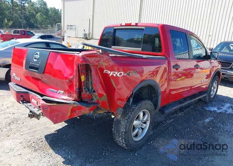 2012 Nissan Titan Pro-4X z USA, uszkodzony, nr VIN 1N6BA0EC6CN303152